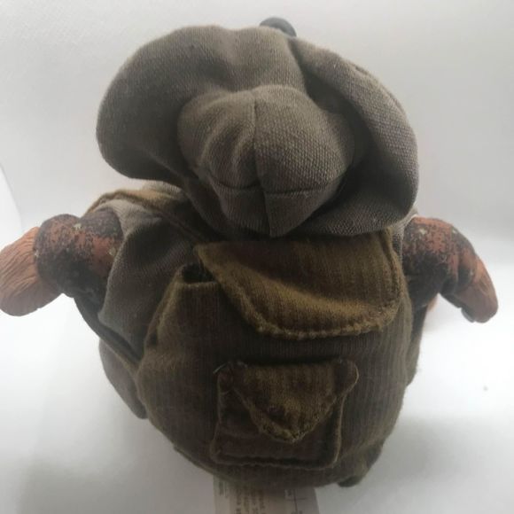 Russ Berrie Bear with backpack shelf sitter - Picture 4 of 6